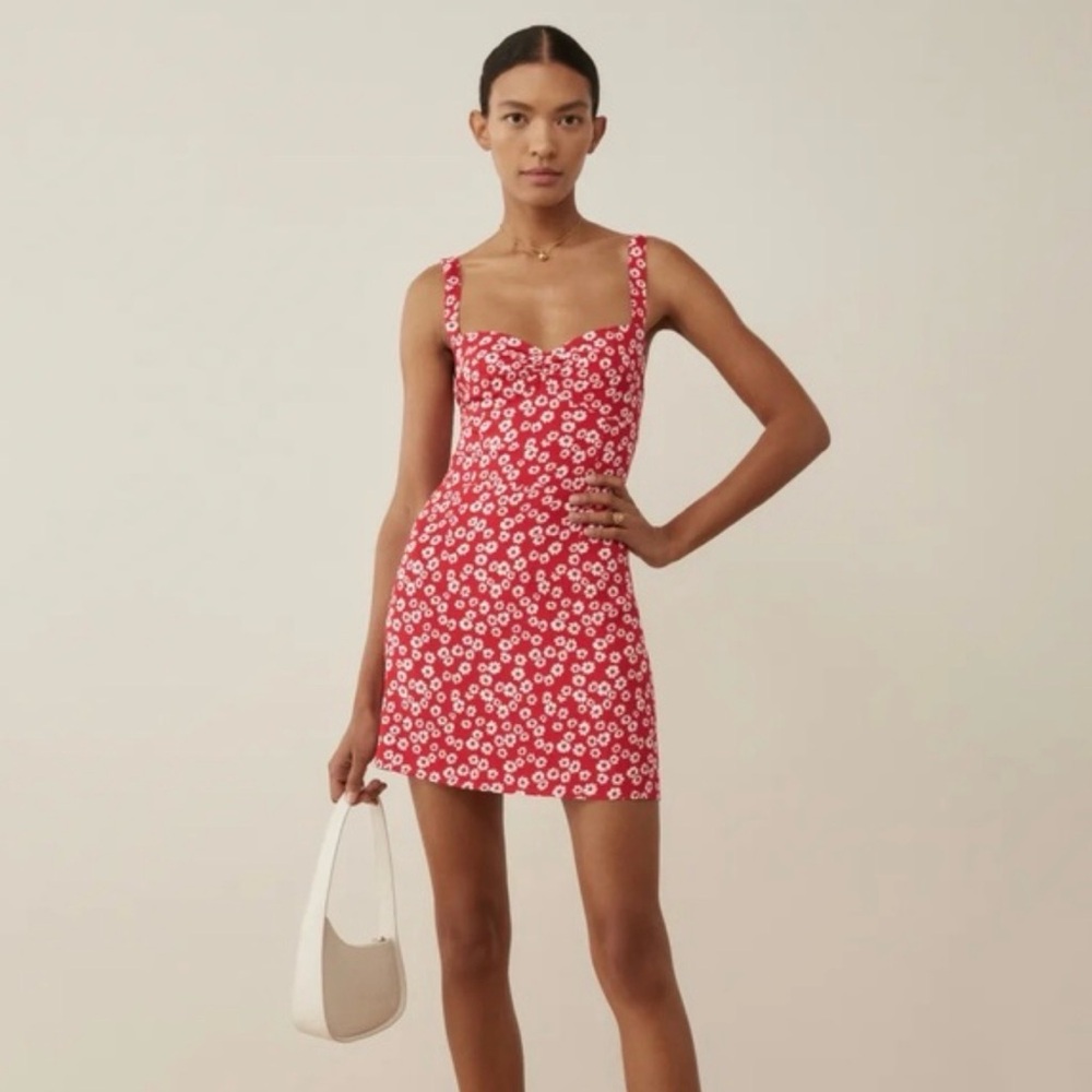 Reformation Scarlet Floral Mini Dress